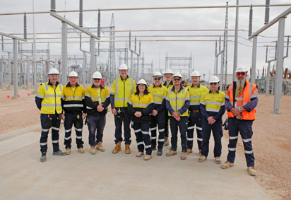 Transgrid CEO Brett Redman during his recent visit to the Buronga substation