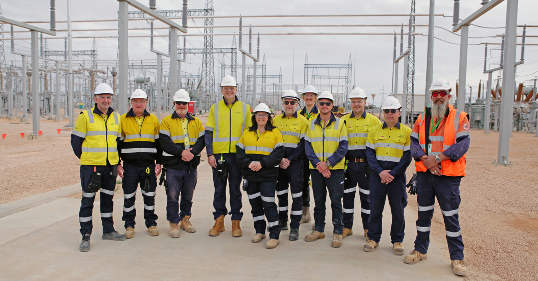 Transgrid CEO Brett Redman during his recent visit to the Buronga substation
