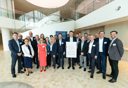 Transgrid CEO Brett Redman And Signatories To The Safety Charter At The Recent CEO Safety Roundtable In Sydney