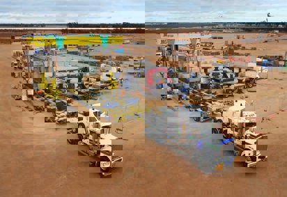 Delivery of the transformer at Buronga small