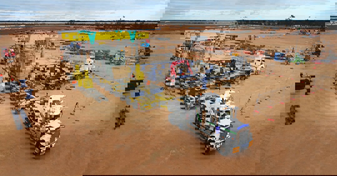 Delivery of the transformer at Buronga small