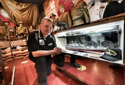 Wentworth Military Collection volunteer curator Russell James