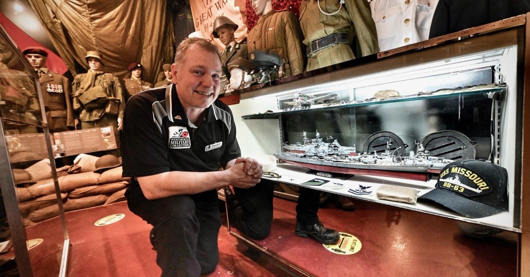 Wentworth Military Collection volunteer curator Russell James