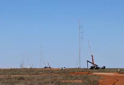 Conductor stringing works near Broken Hill 3