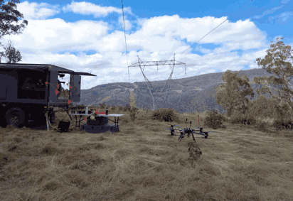 Bushfire drone repairs