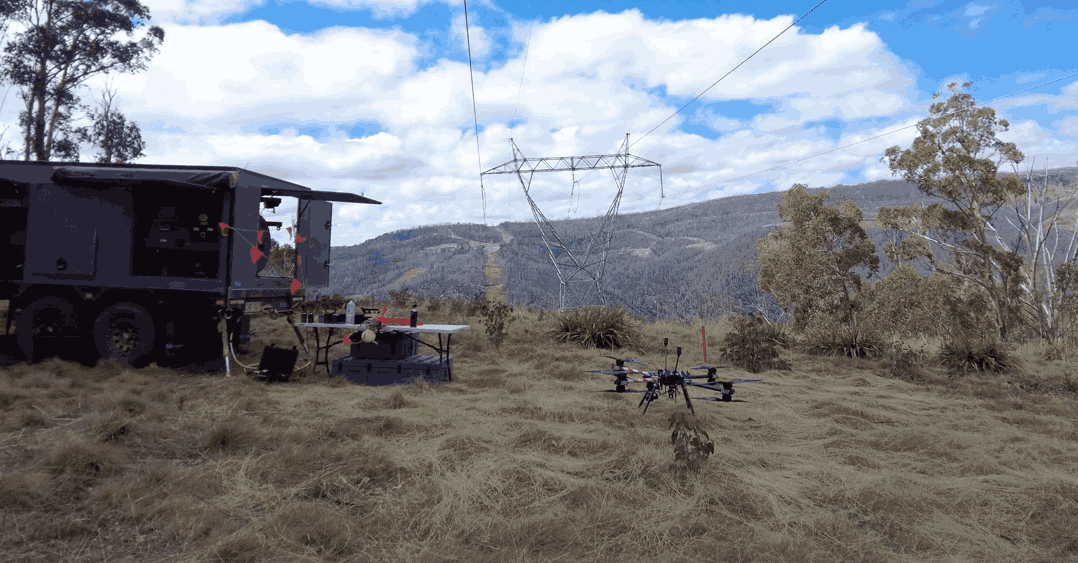 Bushfire drone repairs