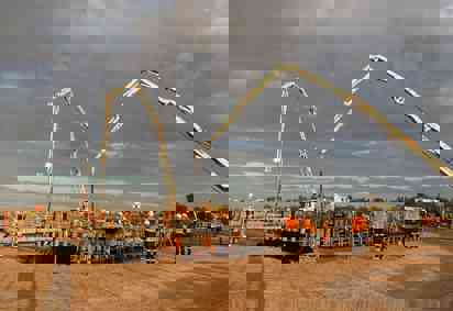 Buronga concrete pour