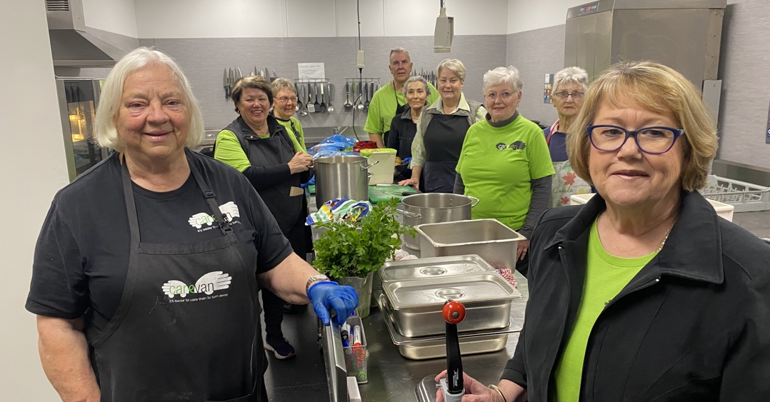 Carevan Wagga team with Lynne Graham (front left)