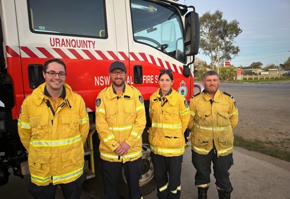 Uranquinty Rural Fire Service members