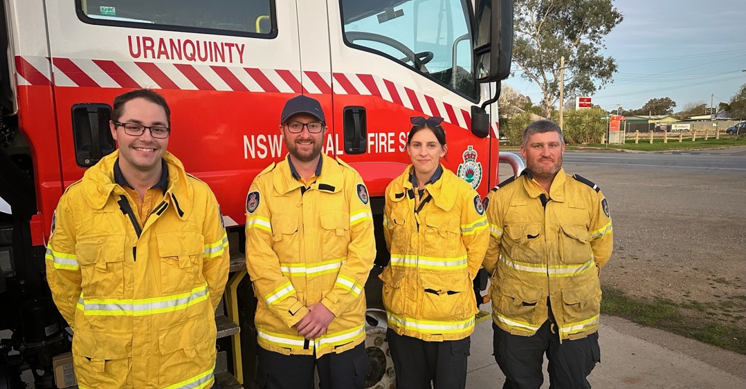 Uranquinty Rural Fire Service members